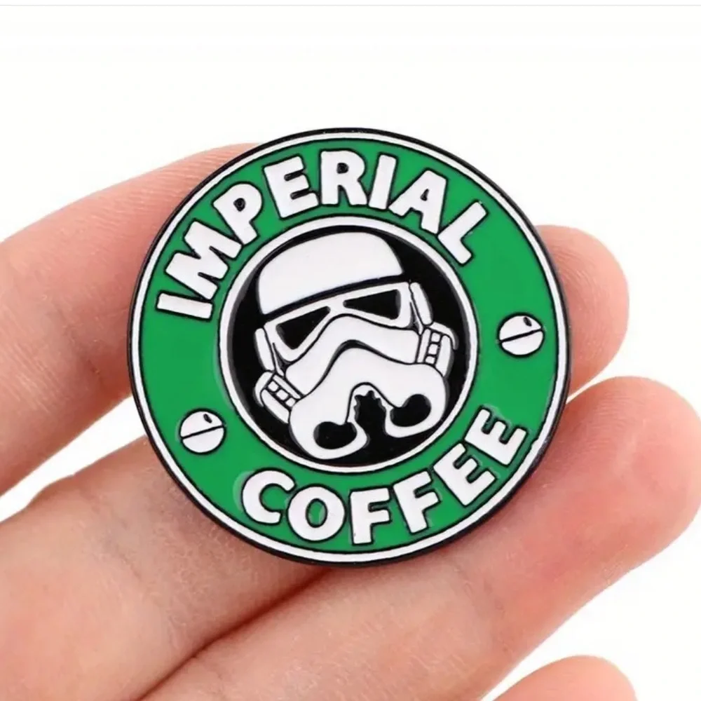 3/$25 “Imperial Coffee” Star Wars meets Starbucks Pin Badge Brooch Unisex